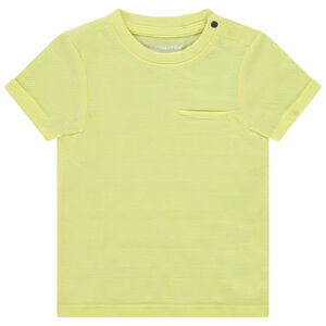 T-shirt manches courtes uni effet texturé pour bébé garçon 