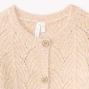 Gilet bébé fille tricot maille fantaisie 