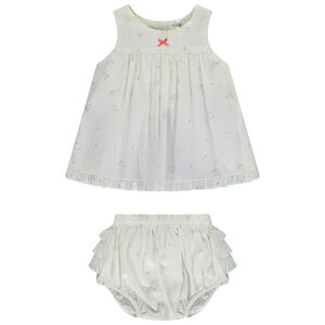Ensemble 2 pièces débardeur + bloomer imprimés pour bébé fille 