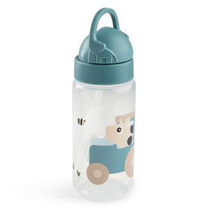 Bouteille avec paille Tiny Farm Bleu 350ml 