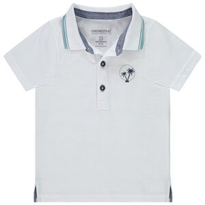 Polo manches courtes print fantaisie pour bébé garçon 
