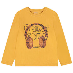 T-shirt manches longues en jersey print fantaisie pour garçon 