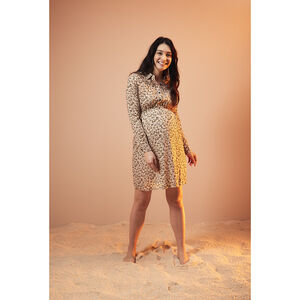 Robe de grossesse fluide imprimé fleuri 