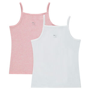 Lot de 2 maillots de corps print logo 
