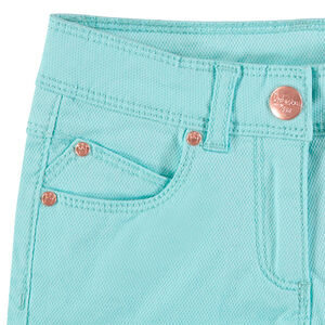 Short uni en maille fantaisie  