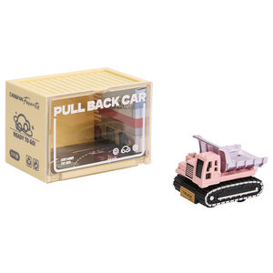 Véhicule miniature à friction Tracteur rose/noir 