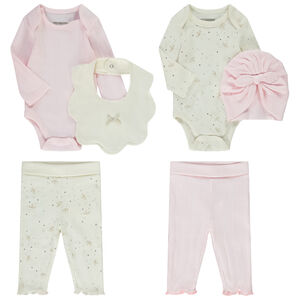 Lot de 2 ensembles 3 pièces interchangeables pour bébé fille 