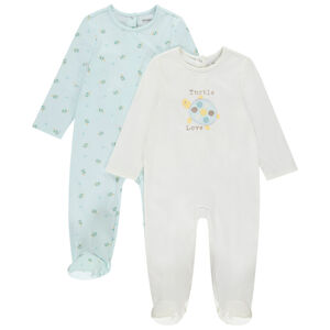 Lot de 2 dors-bien motifs tortues pour bébé fille avec ouvertures différentes selon l'âge 