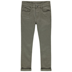 Pantalon slim en twill effet crinkle pour garçon 