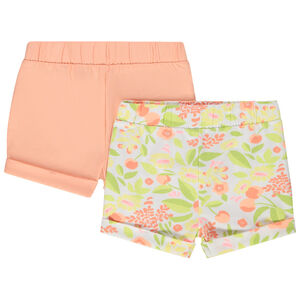 Lot de 2 shorts en jersey pour bébé fille 