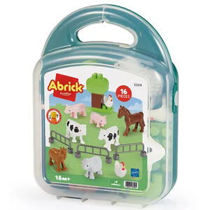 Valisette de construction Abrick Les Animaux de la Ferme  