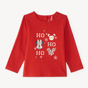 T-shirt manches longues bébé fille en jersey Minnie 
