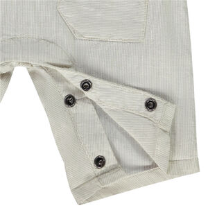 Salopette courte rayée à poches pour bébé garçon 