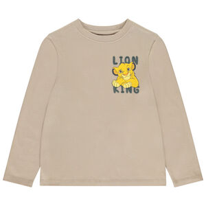 T-shirt manches longues uni print Simba Disney pour garçon  