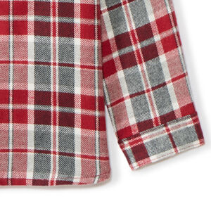 Chemise manches longues à carreaux et capuche pour bébé garçon 