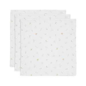 Lot de 3 langes en gaze de coton 70 x 70 cm Lovely Birds 