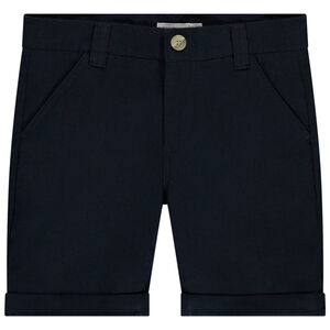 Bermuda uni en toile pour garçon 