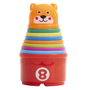 Lot de 9 tasses à empiler 