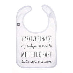 Pochette surprise + bavoir "Le meilleur papi de l'univers" 