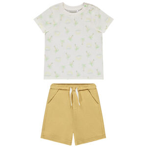 Ensemble 2 pièces imprimé palmiers pour bébé garçon 