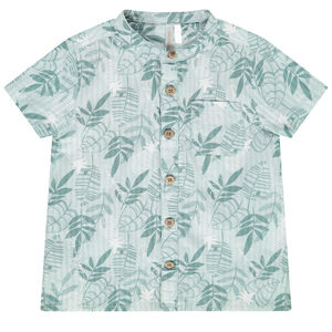 Chemise manches courtes imprimé feuillage pour bébé garçon 