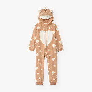 Surpyjama en sherpa licorne fille 