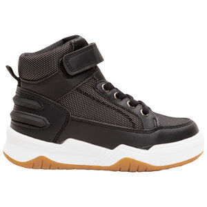 Baskets montantes à lacets élastiqués et scratch pour enfant garçon 