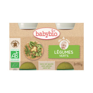 Petit pot légumes verts bio - 2x130g 