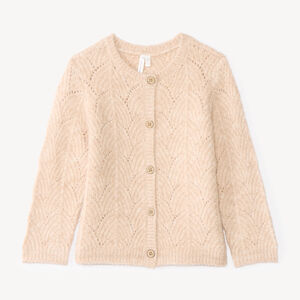 Gilet bébé fille tricot maille fantaisie 