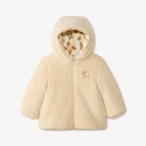 Blouson bébé fille en sherpa réversible  