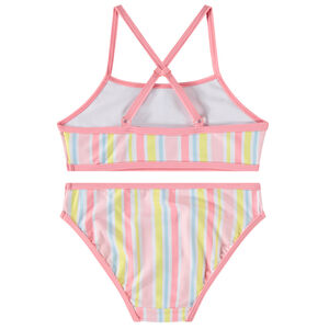 Maillot de bain 2 pièces rayé à print Minnie Disney fille 