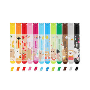 Set de 12 feutres oursons à encres lavables Teddy Friends 