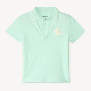 Polo manches courtes motifs fantaisie pour garçon 