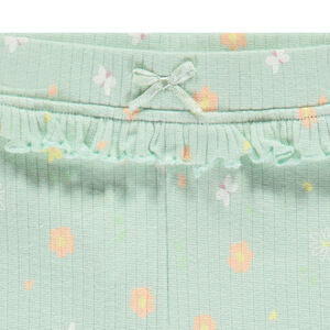 Caleçon long avec volants et imprimé fantaisie pour bébé fille 