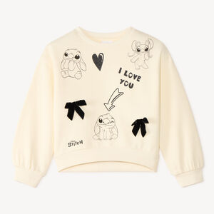 Sweat molleton print Stitch pour fille 