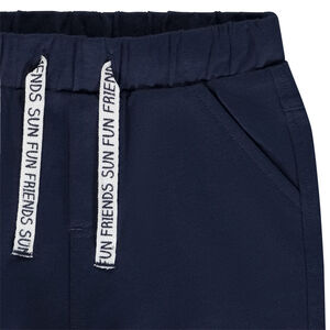 Bermuda en molleton uni pour bébé garçon 