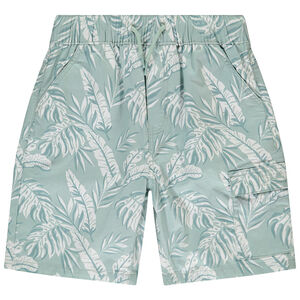 Bermuda en toile imprimé exotique pour garçon 