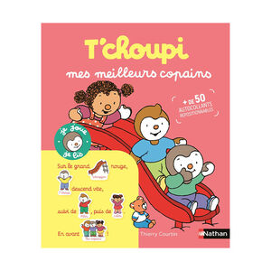 Cahier à autocollants "T'choupi - mes meilleurs copains" 