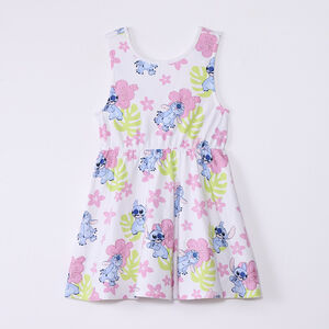 Robe sans manches imprimé Stitch Disney avec dos nageur pour fille 