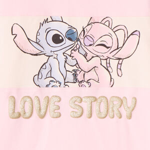 T-shirt manches longues Stitch & Angel Disney fille 