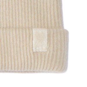 Bonnet de naissance côtelé effet noué pour bébé garçon 