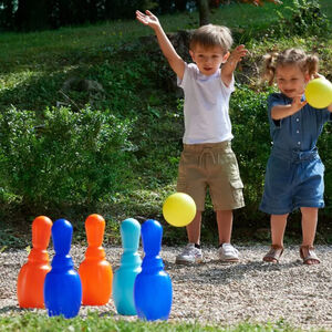 Jeu 6 quilles de bowling 23 cm 