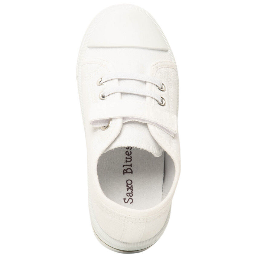Tennis toile blanche garçon outlet