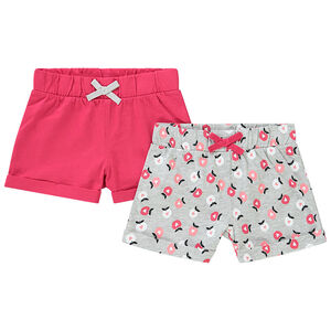 Lot de 2 shorts en jersey pour fille 