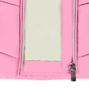 Doudoune sans manches à capuche molleton pour fille 