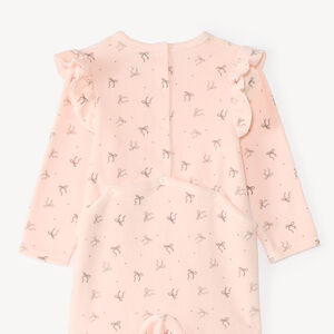 Lot de 3 dors bien velours bébé fille motif fantaisie (finition différente selon l'âge 