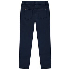 Pantalon uni en molleton fille 