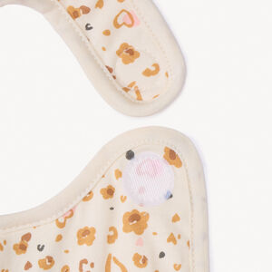 Lot de 2 bavoirs motifs léopard pour bébé fille 