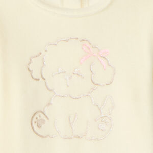 Ensemble pyjama velours 2 pièces bébé fille print fantaisie 