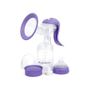 Tire-lait manuel avec accessoires violet 